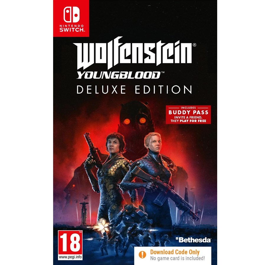 Gry - Wolfenstein: Youngblood - Deluxe Edition (Code in a box) - Nintendo Switch - FPS - 5055856424895
