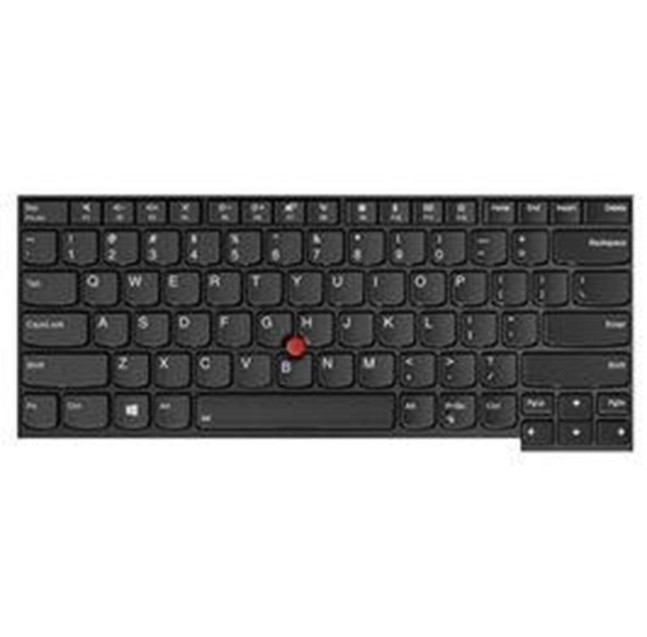 Klawiatura - Lenovo Chicony - Klawiatura zamienna notebooka - Angielski (US) - 01AX487