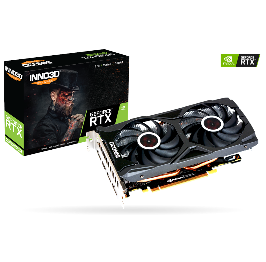 Karta graficzna - Inno3D GeForce RTX 2060 SUPER Twin X2 OC - 8GB GDDR6 RAM - Karta graficzna - N206S2-08D6X-1710VA15L