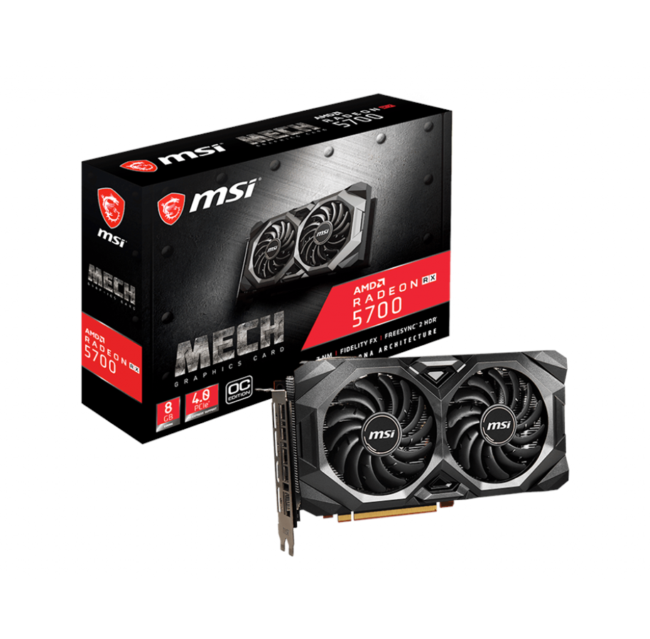 Karta graficzna - MSI Radeon RX 5700 MECH OC - 8GB GDDR6 RAM - Karta graficzna - RX 5700 MECH OC