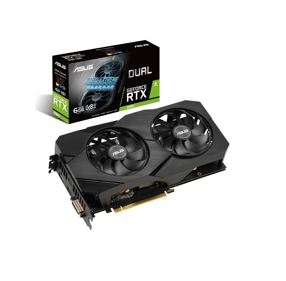 Karta graficzna - ASUS GeForce RTX 2060 DUAL OC EVO - 6GB GDDR6 RAM - Karta graficzna - 90YV0CH2-M0NA00
