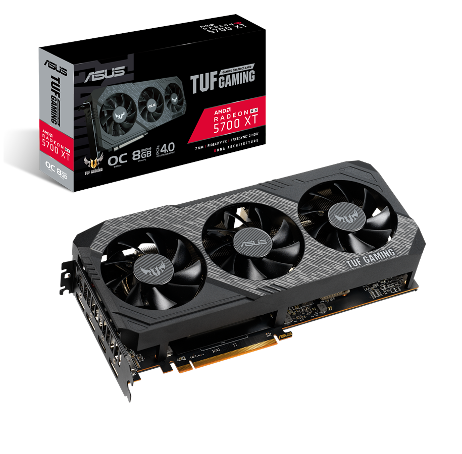 Karta graficzna - ASUS Radeon RX 5700 XT OC - 8GB GDDR6 RAM - Karta graficzna *DEMO* - 90YV0DA0-M0NA00