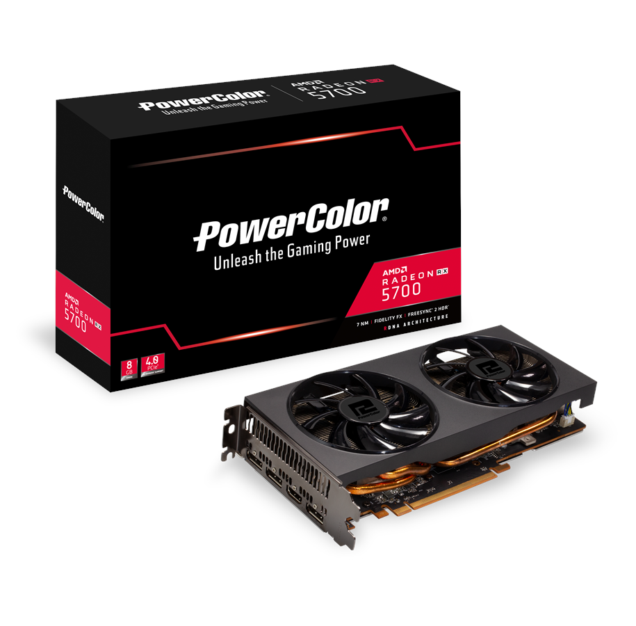 Karta graficzna - PowerColor Radeon RX 5700 - 8GB GDDR6 RAM - Karta graficzna - AXRX 5700 8GBD6-3DH/OC