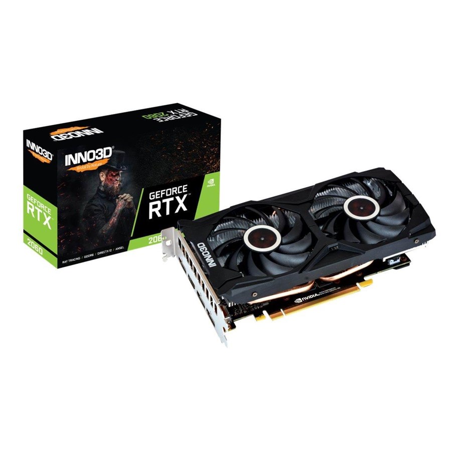 Karta graficzna - Inno3D GeForce RTX 2060 Twin X2 - 6GB GDDR6 RAM - Karta graficzna - N20602-06D6-1710VA15L