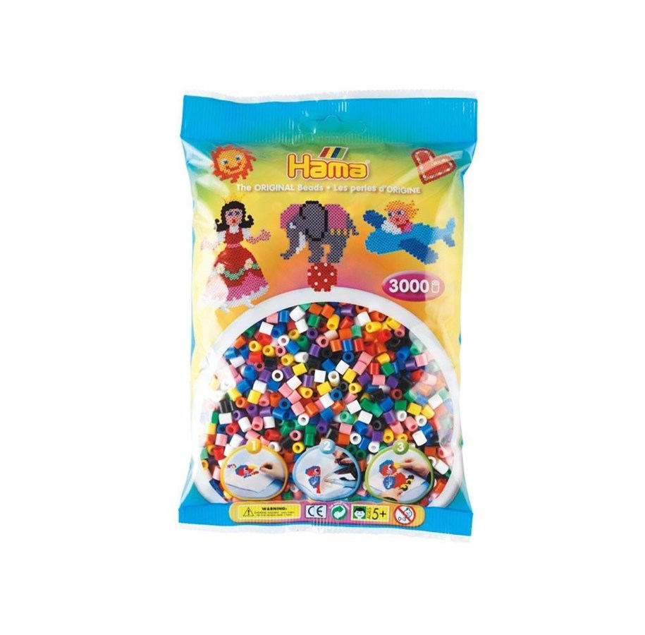 Kreatywne gry - Hama Ironing Beads mix-primary 3000 pcs - 201-66