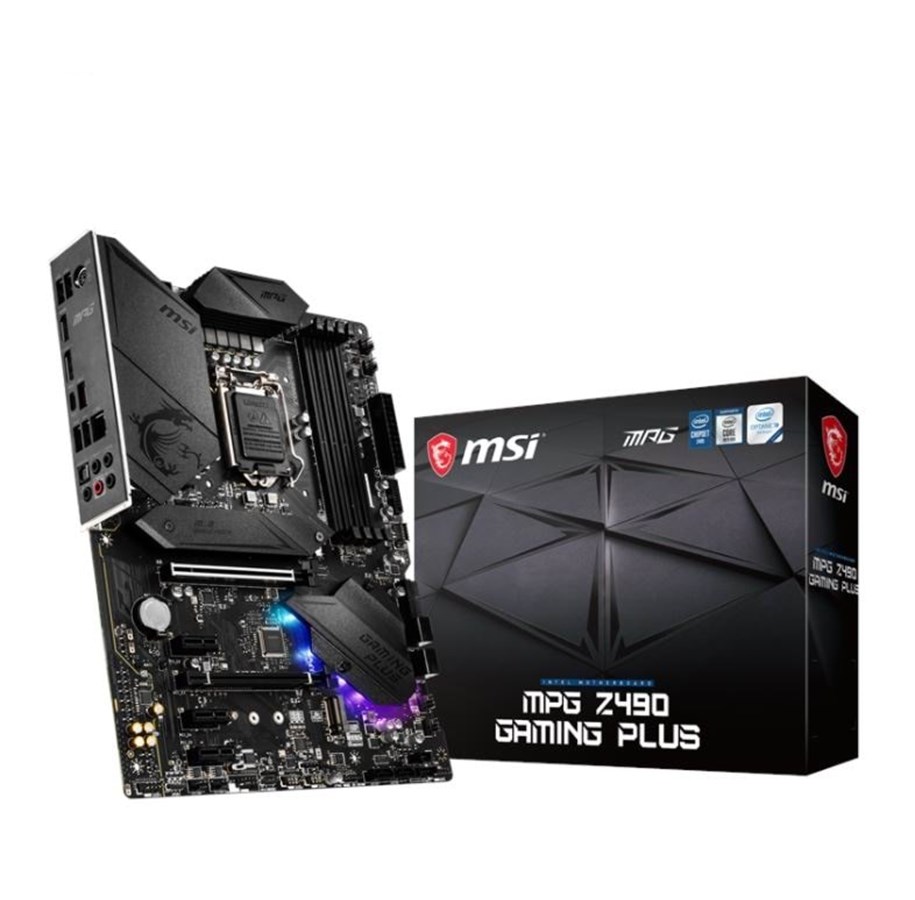 Plyta glówna - MSI MPG Z490 GAMING PLUS Płyta główna - Intel Z490 - Intel LGA1200 socket - DDR4 RAM - ATX - MPG Z490 GAMING PLUS