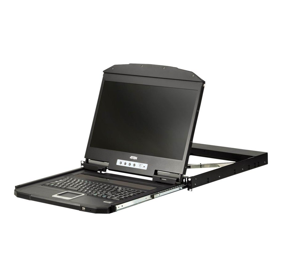Monitor - 18" ATEN CL3100NX-ATA-AG 1U Ultra Short Depth Sin - CL3100NX-ATA-AG