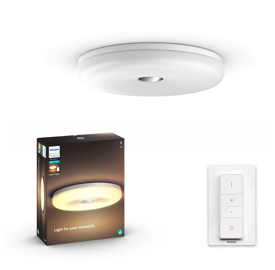 Inteligentny dom - Philips Hue Struana Bathroom Ceiling Lamp - BT - White - 915005920601