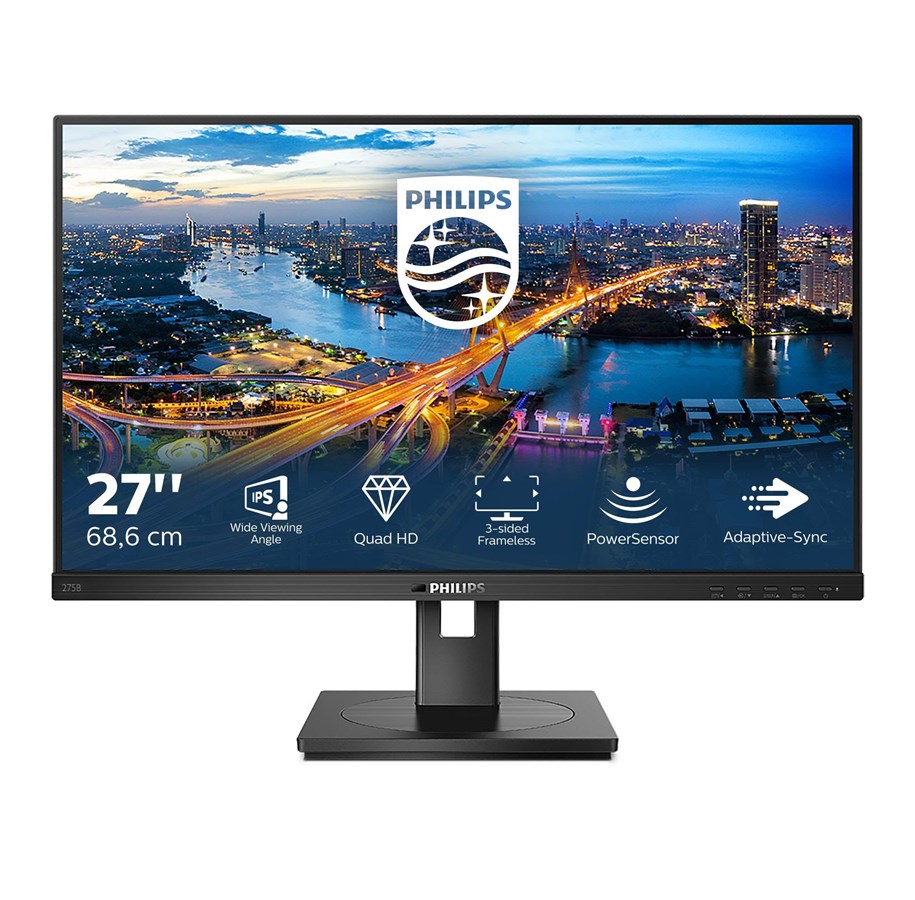 Monitor - 27" Philips 275B1/00 - 2560x1440 (QHD) - 75Hz - IPS - 275B1/00