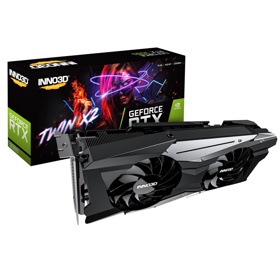 Karta graficzna - Inno3D GeForce RTX 3080 Twin X2 OC - 10GB GDDR6 RAM - Karta graficzna - N30802-106XX-1810VA34