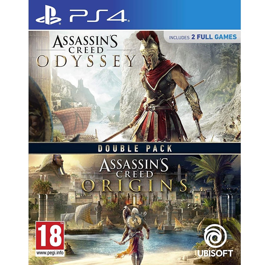Gry - Assassin's Creed Odyssey + Origins (Double Pack) - Sony PlayStation 4 - Akcji/Przygodowa - 3307216146018