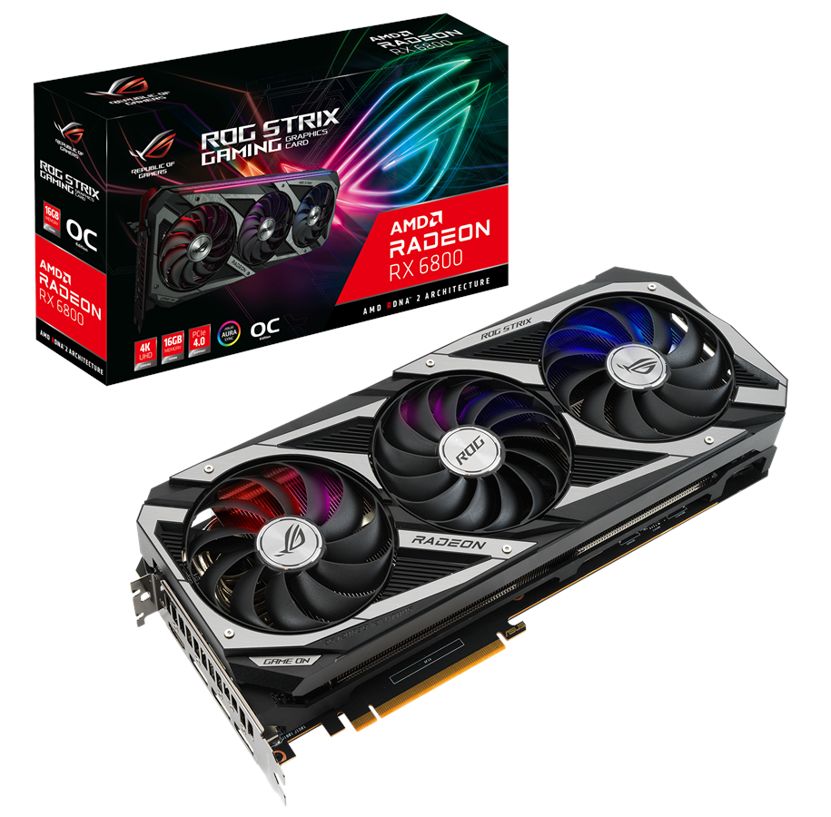 Karta graficzna - ASUS Radeon RX 6800 OC - 16GB GDDR6 RAM - Karta graficzna - 90YV0FM0-M0NA00