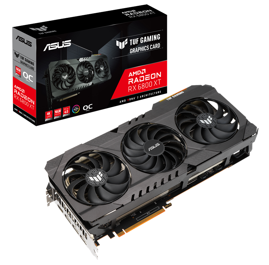 Karta graficzna - ASUS Radeon RX 6800 XT TUF OC - 16GB GDDR6 RAM - Karta graficzna - 90YV0FL1-M0NM00