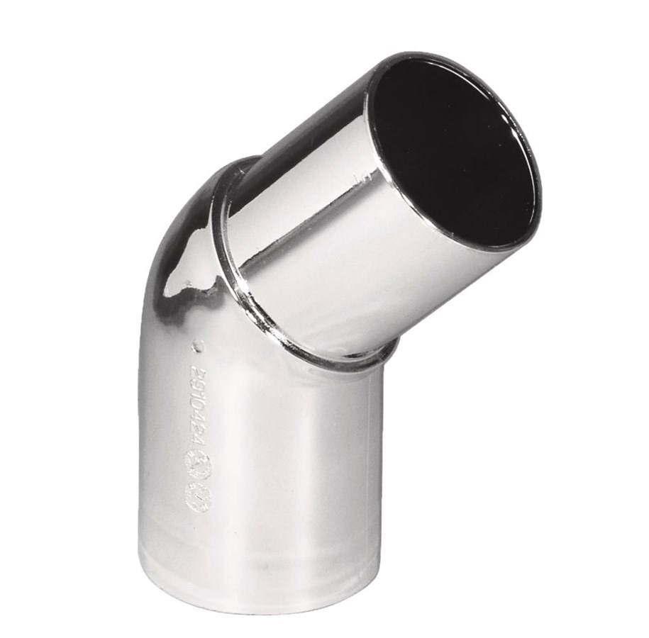 Czesci zamienne i akcesoria montazowe - Purus angle 45° 32 mm chrome pp/tpe with tip end - 752011-133