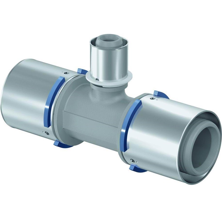 Systemy Alu pex - Uponor press composite tee reducer ppsu 40-20-40 - 1039962