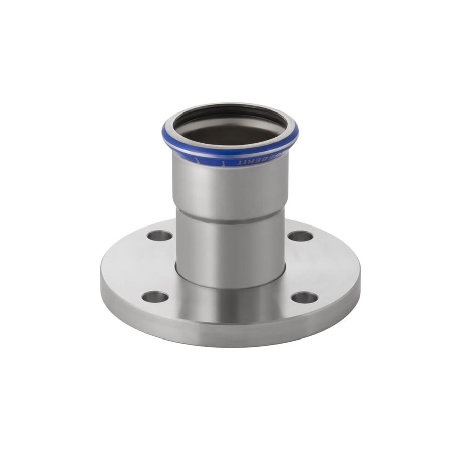 Rury cisnieniowe i zlaczki - Geberit mapress stainless steel flange pn 10/16 with pressing socket d54mm - 33738