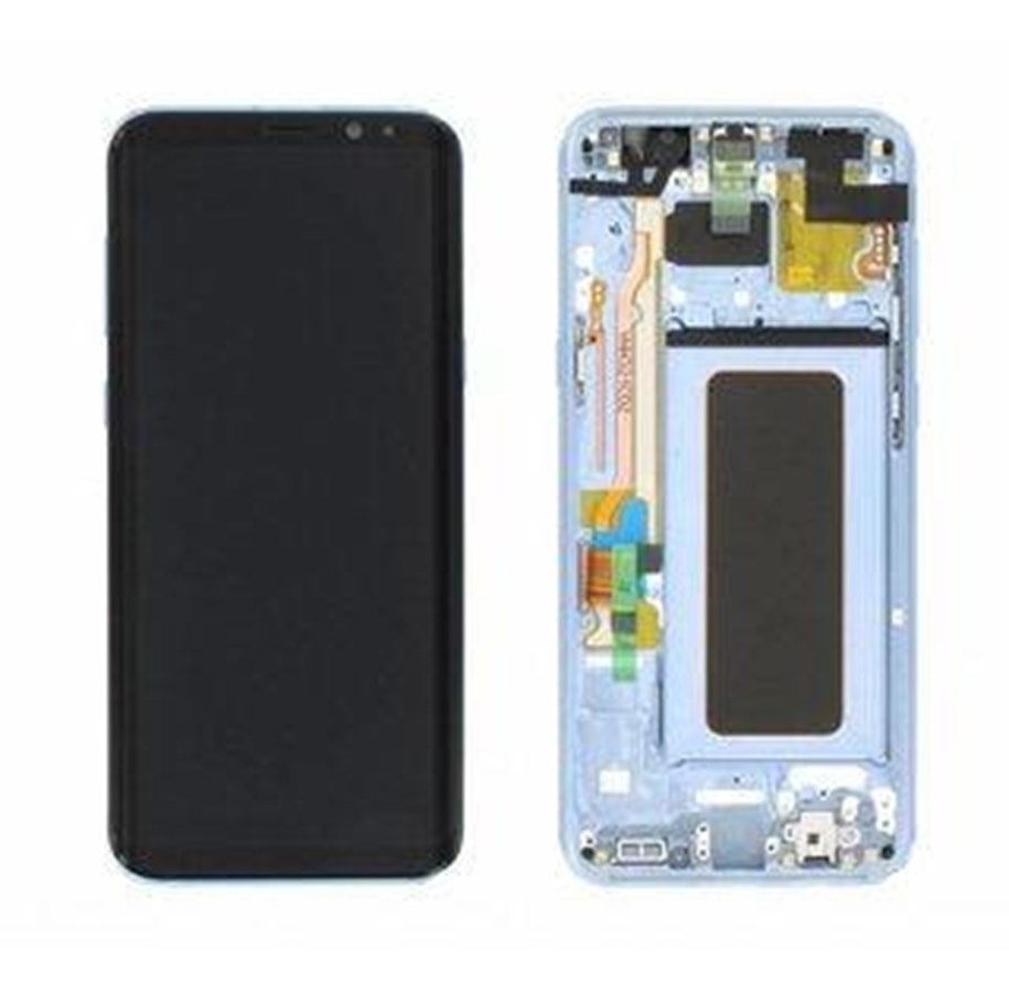 Telefon - Inne akcesoria - Samsung Front LCD Asm Blue SM-G955 Galaxy S8+ - GH97-20470D
