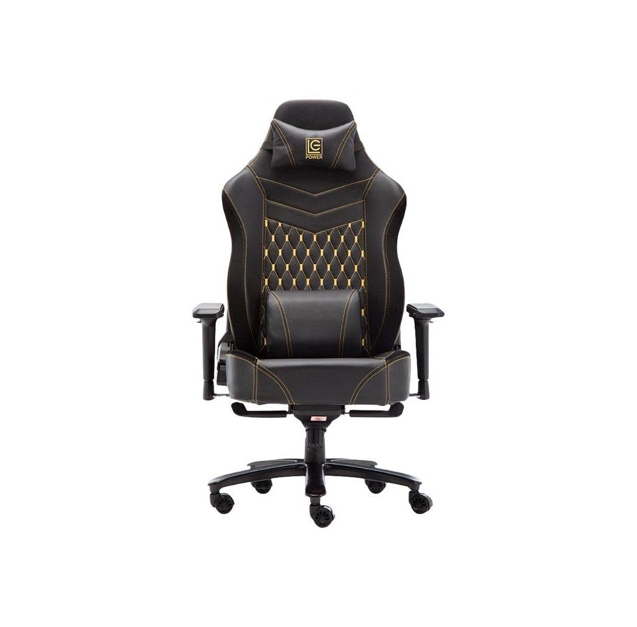 Fotel gamingowy - LC Power LC-GC-800BY - chair Krzesło - Żółty - Plastik - Do 180 kg - LC-GC-800BY