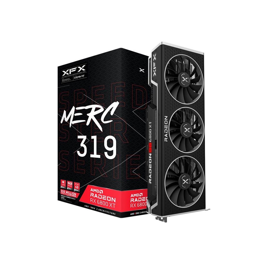 Karta graficzna - XFX Radeon RX 6800 XT Speedster MERC 319 - 16GB GDDR6 RAM - Karta graficzna - RX-68XTACBD9