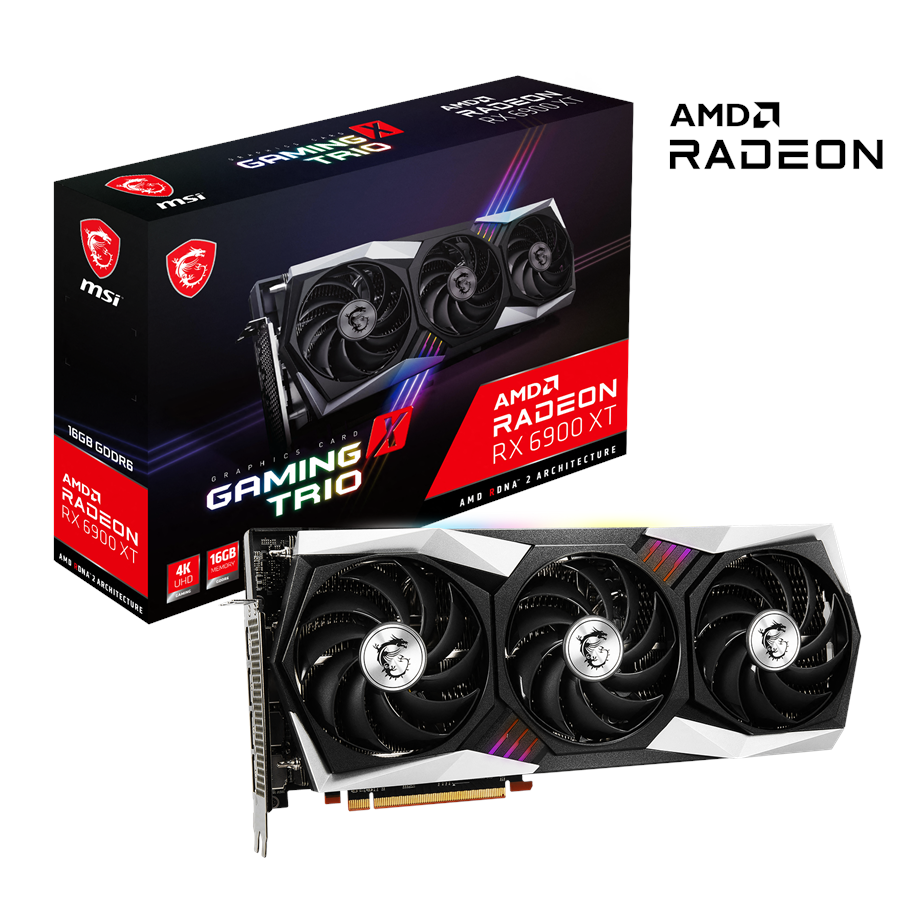 Karta graficzna - MSI Radeon RX 6900 XT GAMING X TRIO - 16GB GDDR6 RAM - Karta graficzna - RX 6900 XT GAMING X TRIO 16G