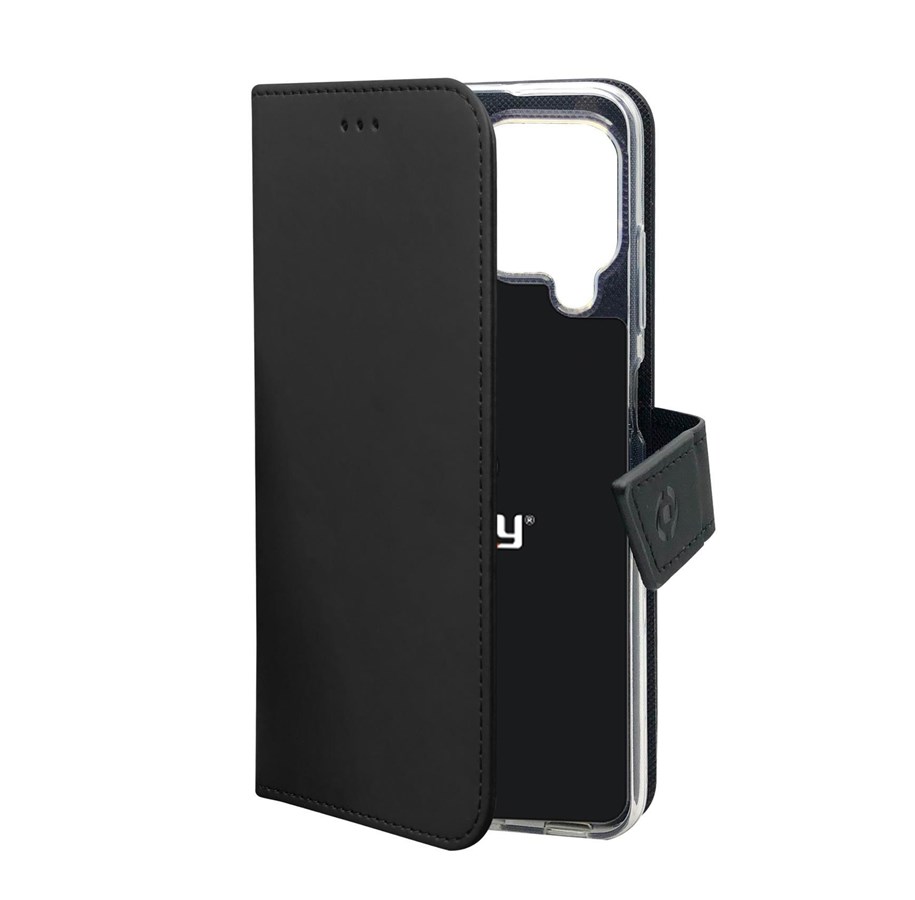 Telefon - Pokrowiec i etui - CELLY Samsung Galaxy A12 Wally - Black - WALLY945