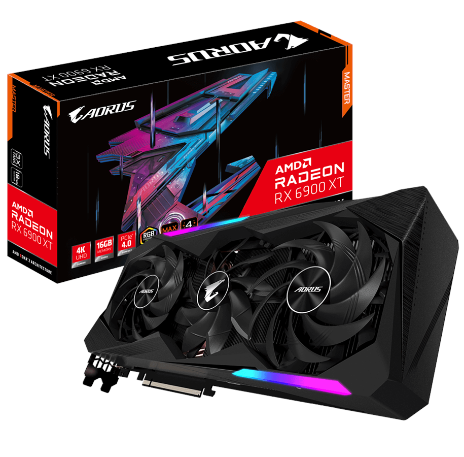 Karta graficzna - GIGABYTE Radeon RX 6900 XT AORUS Master - 16GB GDDR6 RAM - Karta graficzna - GV-R69XTAORUS M-16GD