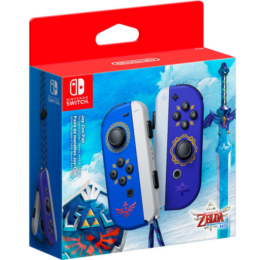 Akcesoria dla graczy - Nintendo Joy-Con Controllers (Pair) Skyward Sword Edition - Wireless Controller - Nintendo Switch - 0045496431495