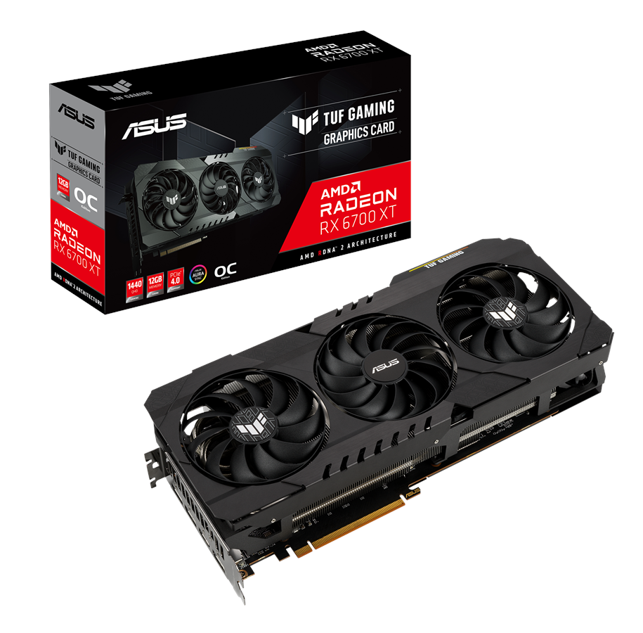 Karta graficzna - ASUS Radeon RX 6700 XT OC - 12GB GDDR6 RAM - Karta graficzna - 90YV0G80-M0NA00