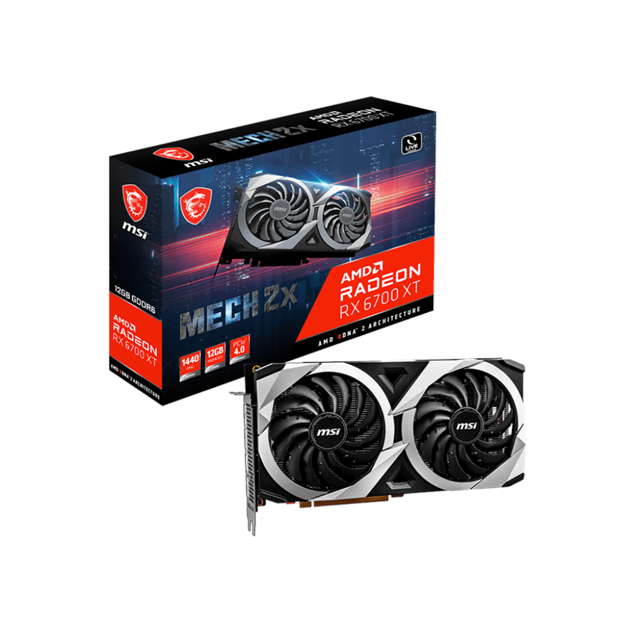 Karta graficzna - MSI Radeon RX 6700 XT MECH 2X - 12GB GDDR6 RAM - Karta graficzna - RX 6700 XT MECH 2X 12G