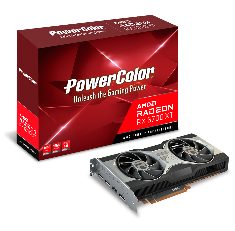 Karta graficzna - PowerColor Radeon RX 6700 XT AMD Reference - 12GB GDDR6 RAM - Karta graficzna - AXRX 6700XT 12GBD6-M3DH