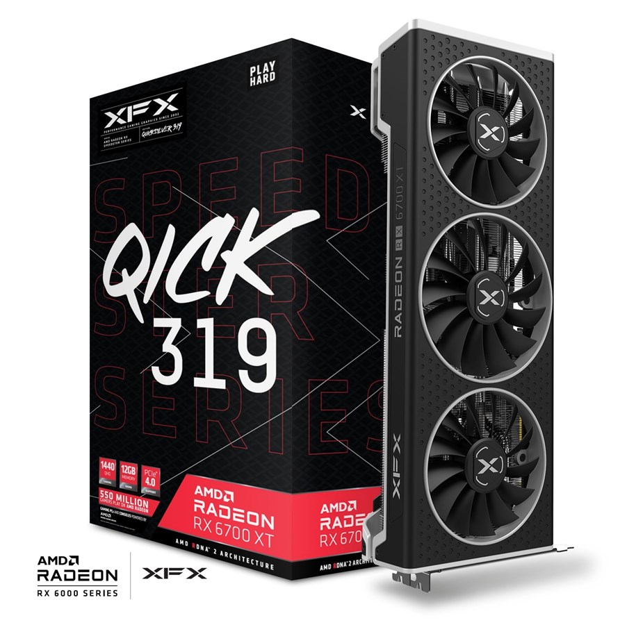 Karta graficzna - XFX Radeon RX 6700 XT Qick 319 Ultra - 12GB GDDR6 RAM - Karta graficzna - RX-67XTYPUDP