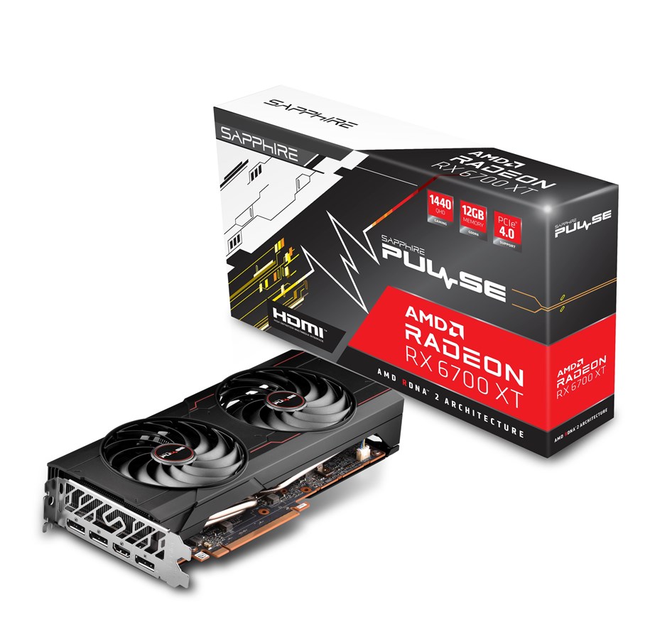 Karta graficzna - Sapphire Radeon RX 6700 XT Pulse - 12GB GDDR6 RAM - Karta graficzna - 11306-02-20G
