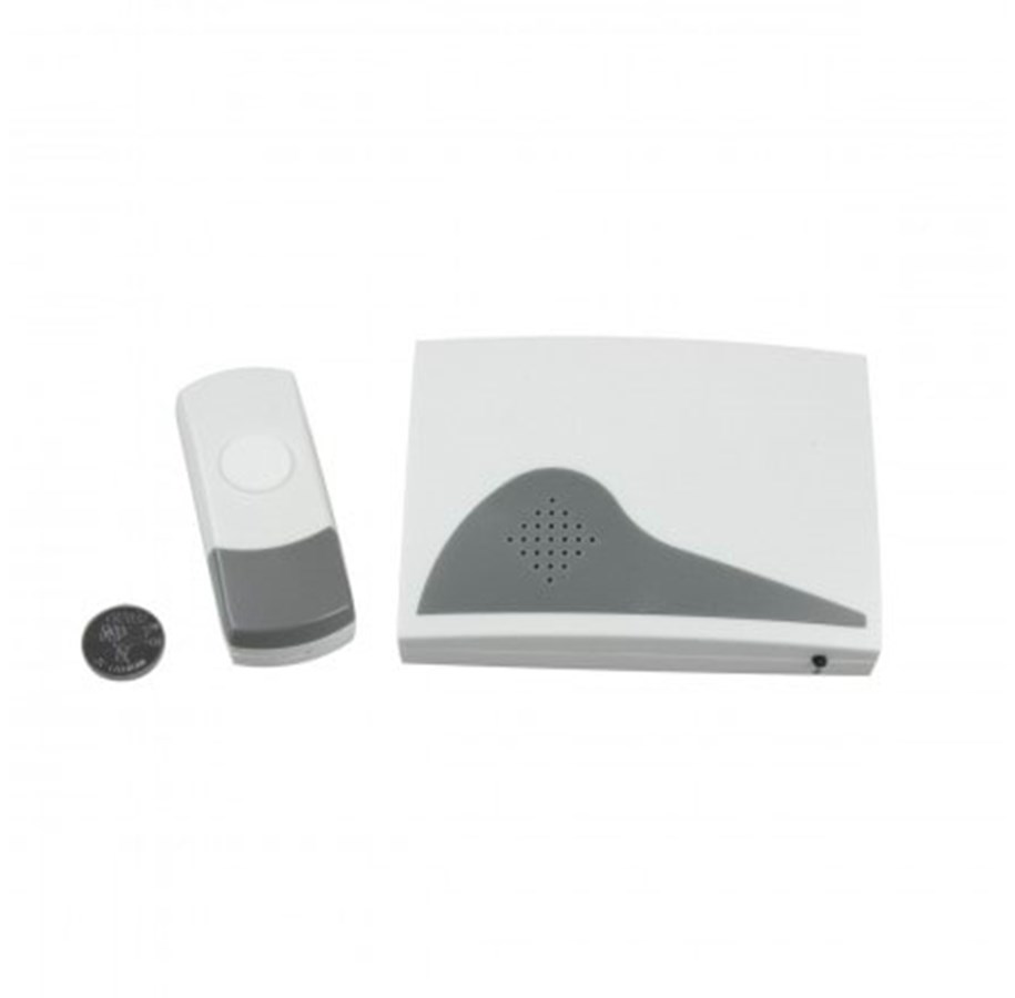 Urzadzenia elektryczne - Elworks Doorbell 1 push button saturn - 26-571-1