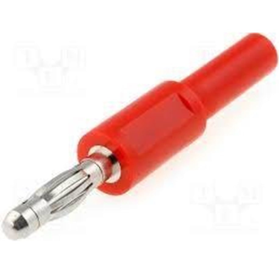 Instrumenty - Elma Instruments Banana plug adapter - ada ø4/4mm red 1057 - 5706445321278