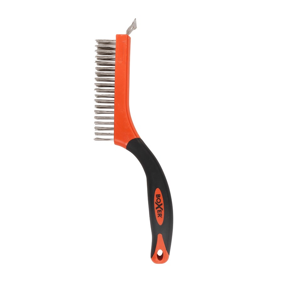 Narzedzia reczne  - Boxer Steel brush with scraper - 3 rows - 32230