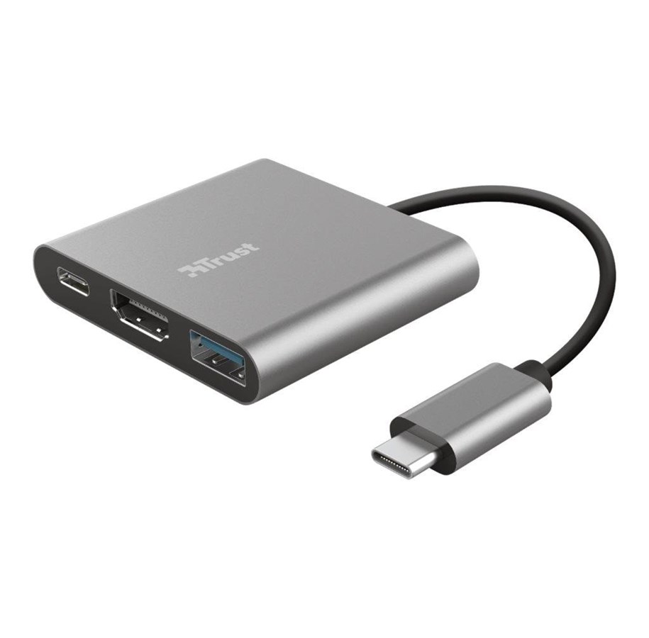 Stacja dokujaca - Trust Dalyx 3-in-1 Multiport USB-C Adapter - 23772