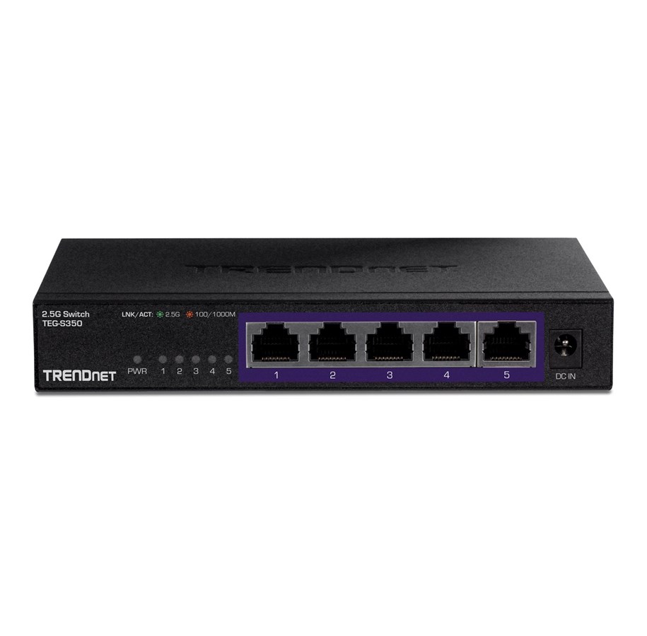 Switch - TRENDnet TEG S350 5-Port Unmanaged 2.5G Switch - TEG-S350
