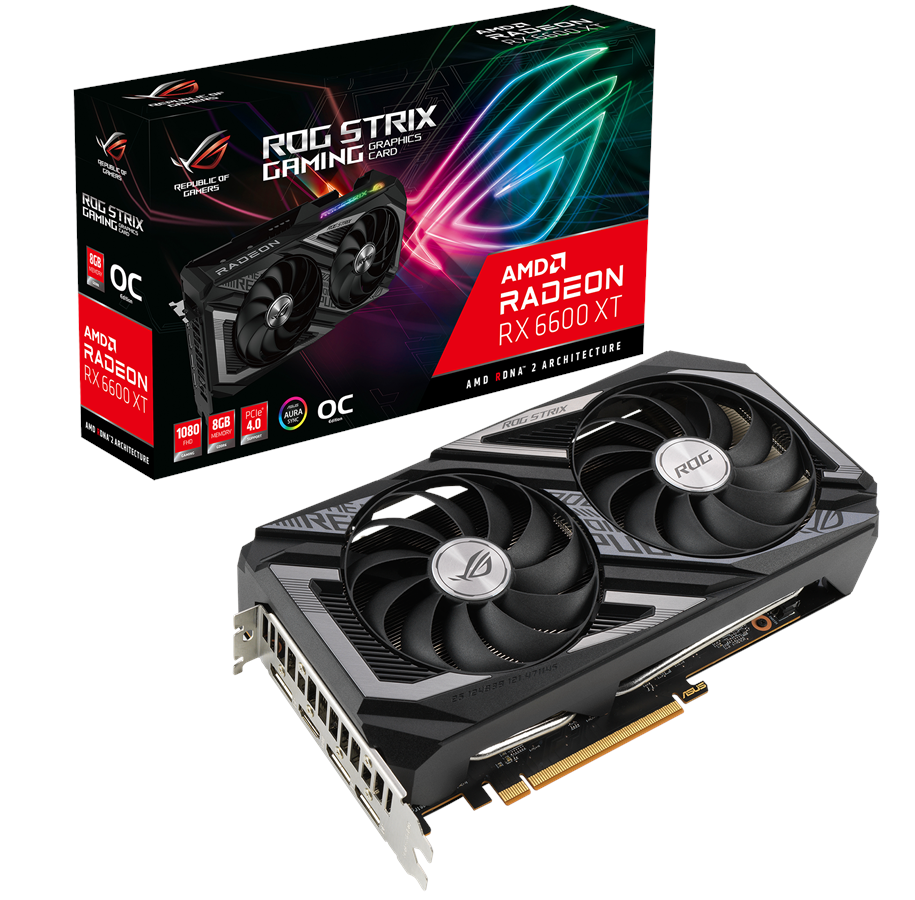 Karta graficzna - ASUS Radeon RX 6600 XT OC - 8GB GDDR6 RAM - Karta graficzna - 90YV0GN0-M0NA00