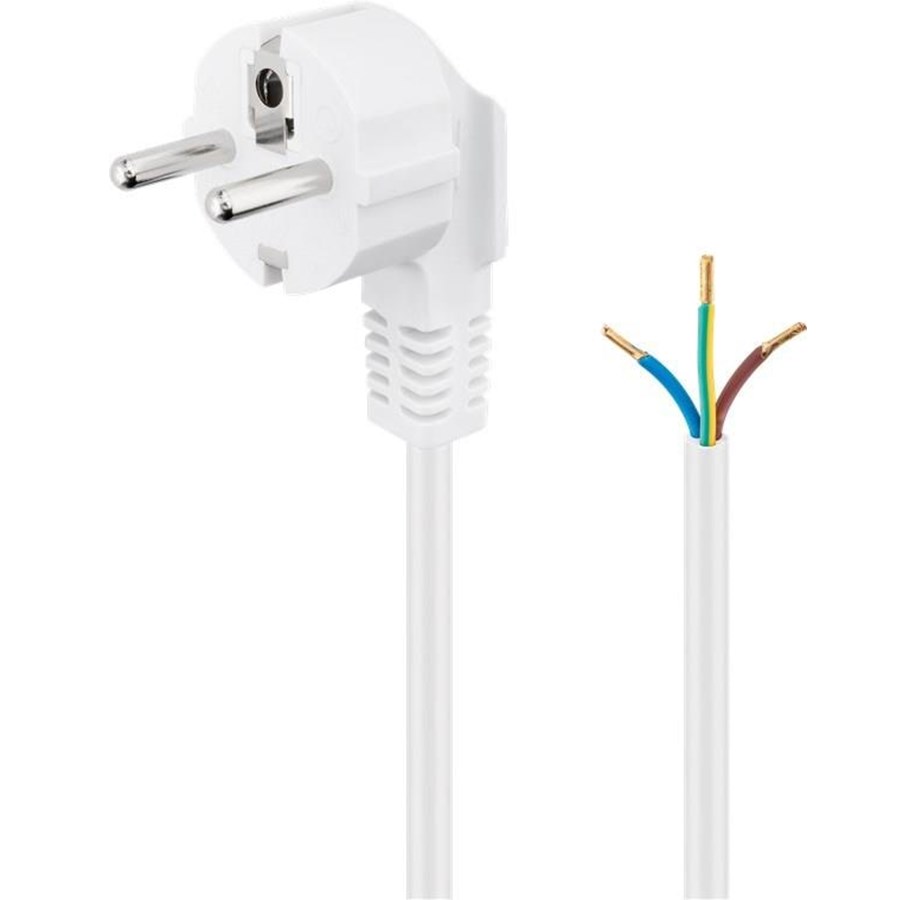 Kabel zasilajacy (zewnetrzny) - Pro Angle Power cable for confectionery 5 m white - 4040849933134