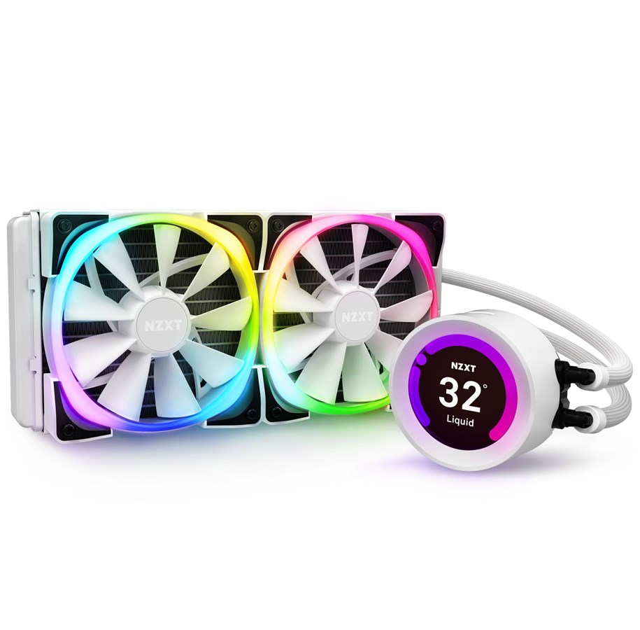 Chlodzenie CPU - NZXT Kraken Z53 RGB - White - Chłodzenie wodne procesora - Max 36 dBA - RL-KRZ53-RW