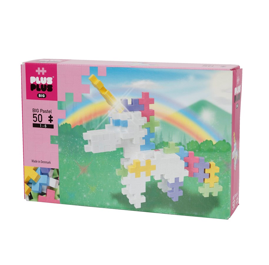 Klocki konstrukcyjne - Plus-Plus BIG Pastel Unicorn / 50 pcs - 3227