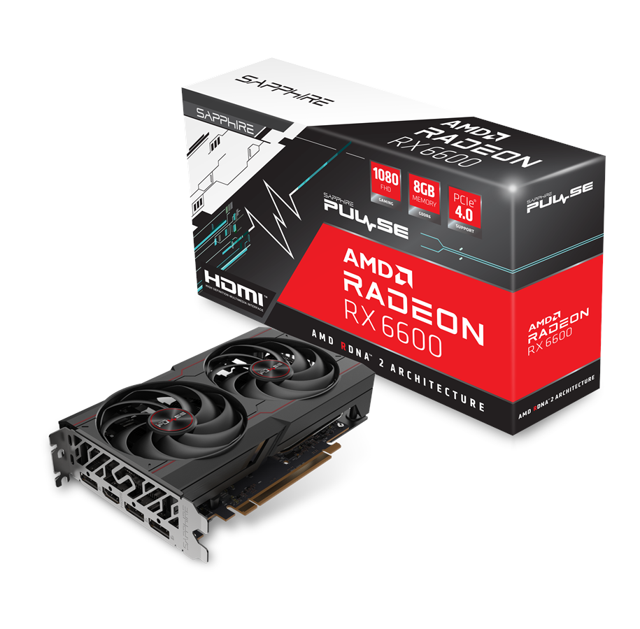 Karta graficzna - Sapphire Radeon RX 6600 Pulse - 8GB GDDR6 RAM - Karta graficzna - 11310-01-20G