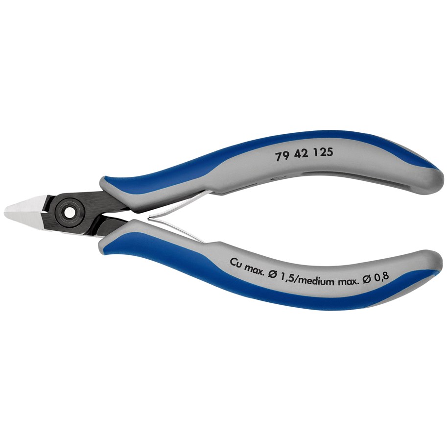 Narzedzia reczne  - KNIPEX Precyzyjne szczypce tnące boczne dla elektroników - 79 42 125