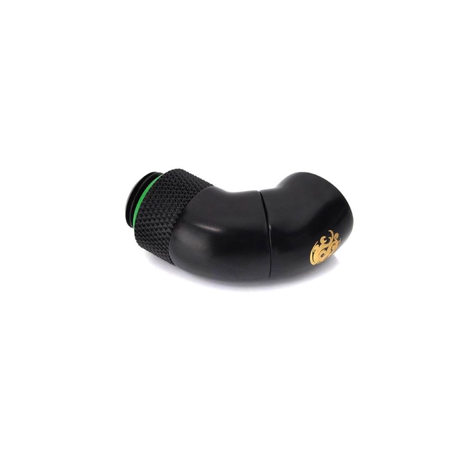 DIY Chlodzenie wodne - Bitspower G1/4" Matt Black Dual Rotary 90-Degree IG1/4" Extender - BP-MB90R2