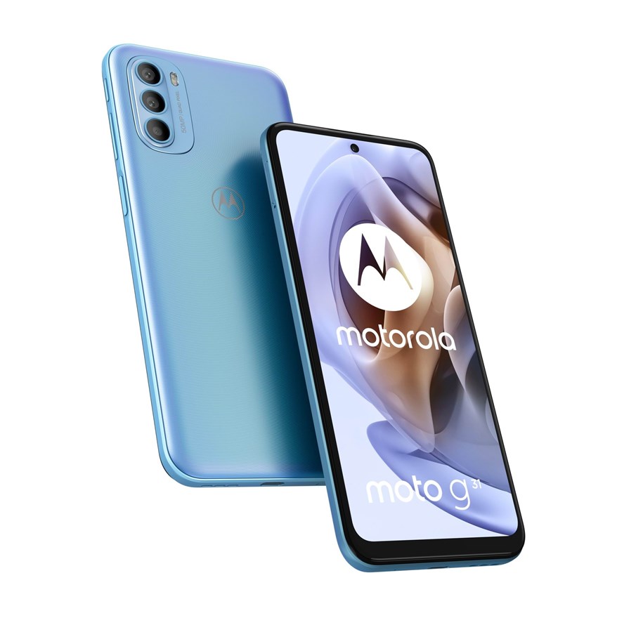 Telefon komórkowy - Motorola Moto G31 64GB/4GB - Baby Blue - PASU0026SE