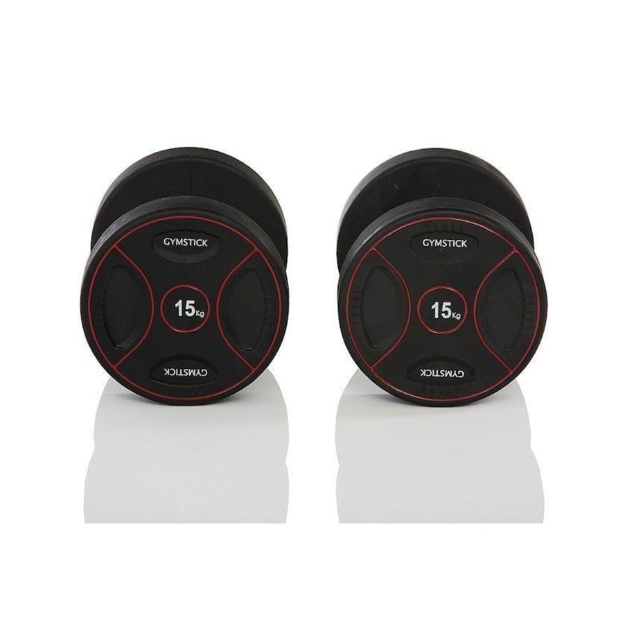 Sport i fitness - Gymstick Pro PU Dumbbells 2 x 15kg - 61030-15