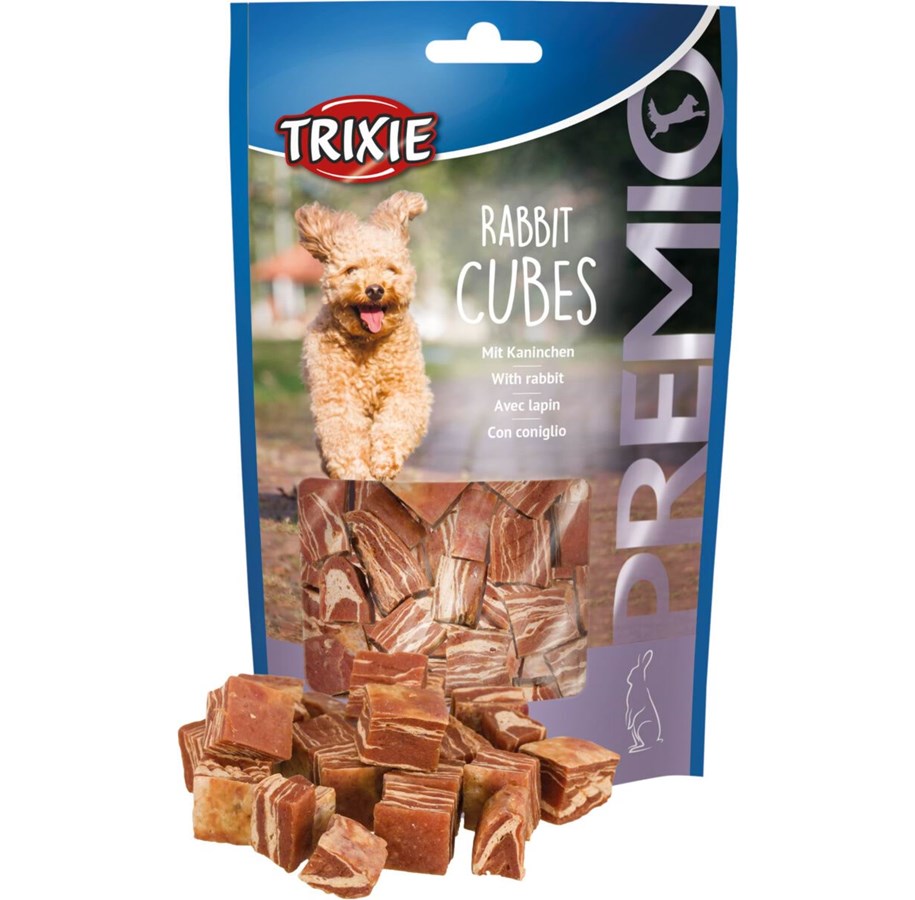 Psy - Trixie PREMIO Rabbit Cubes Dog Treats 100g - TX31545