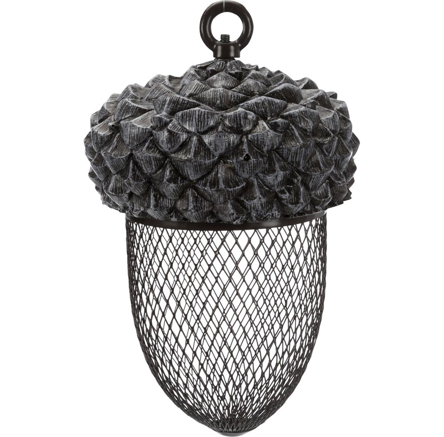 Cages, houses and accessories - Trixie Acorn food dispenser polyester resin/metal 700 ml/14 × 22 cm brown/white - TX55416