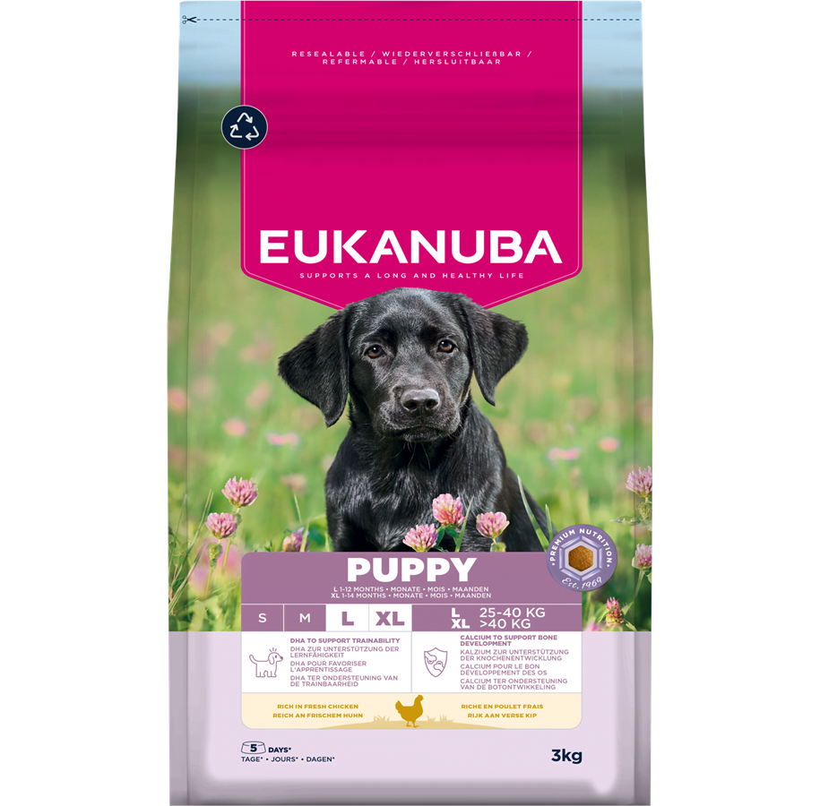 Psy - Eukanuba Puppy Large Breed Fresh Chicken 3kg - EH030300