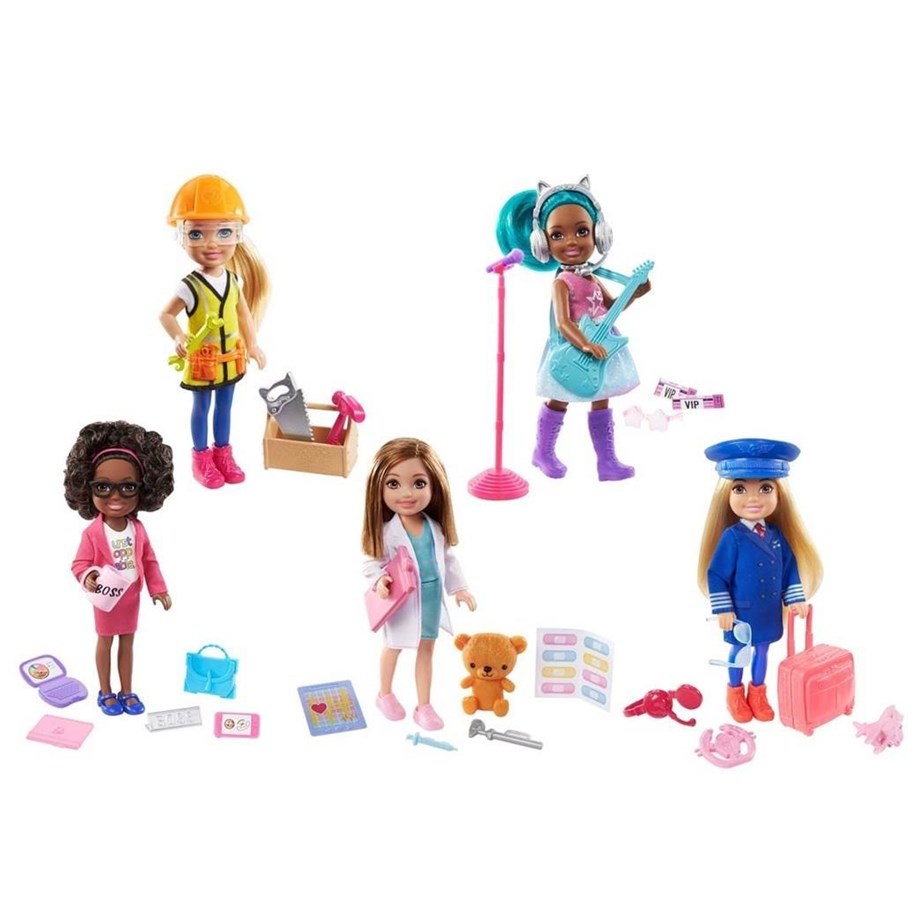 Lalka, mis i akcesoria - Barbie Chelsea Core Career Doll (Assorted) - 960-0852